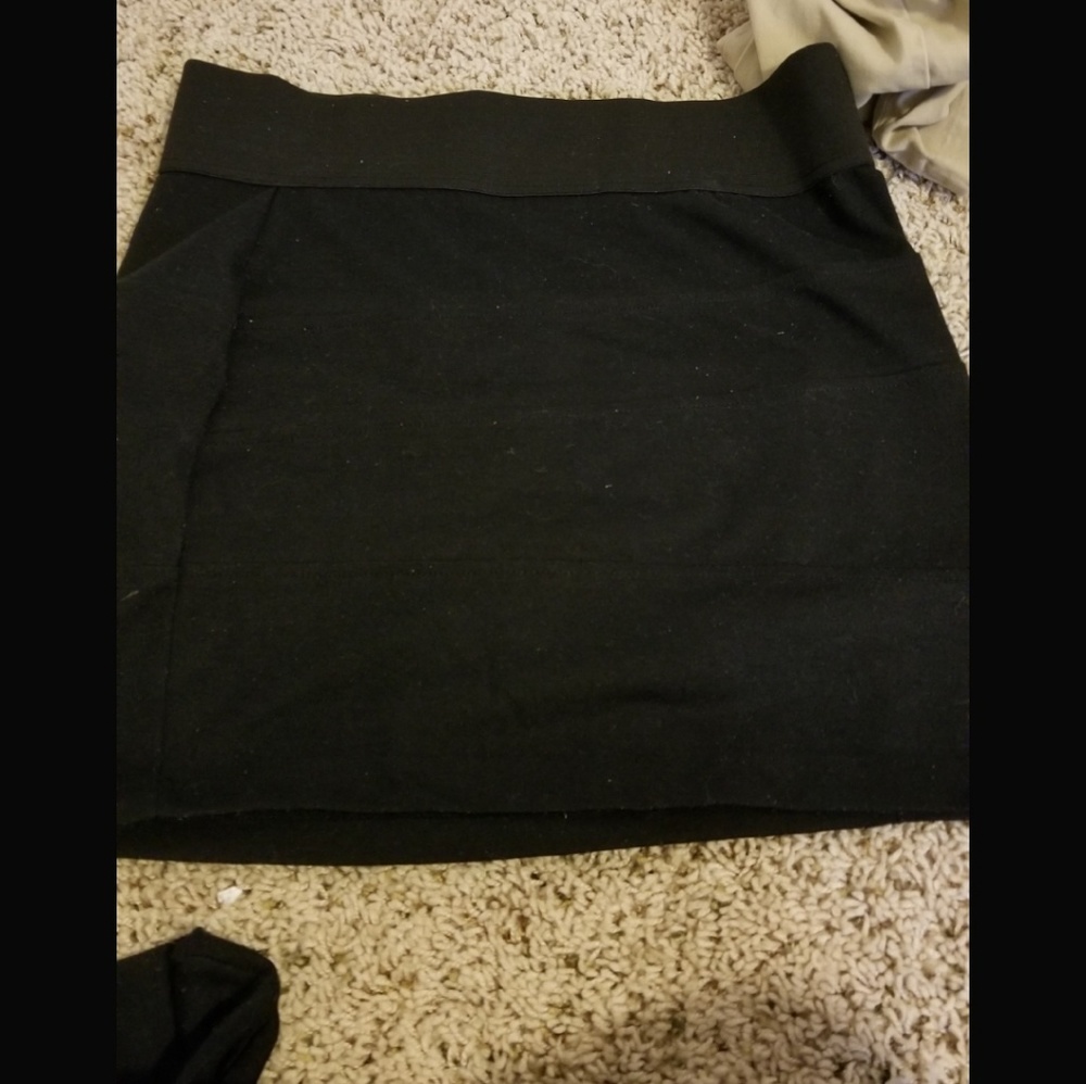 Blank pencil mini skirt